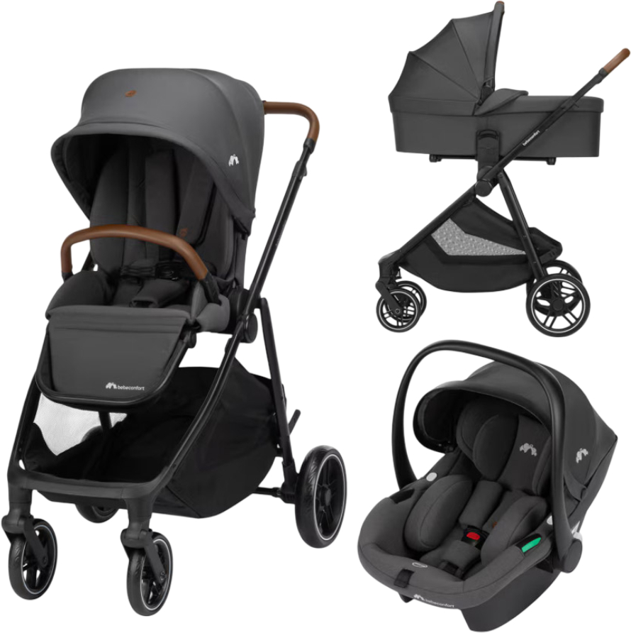 Коляска універсальна 3 в 1 Bebe Confort LUVIA TRIO Mineral Graphite - Фото 1