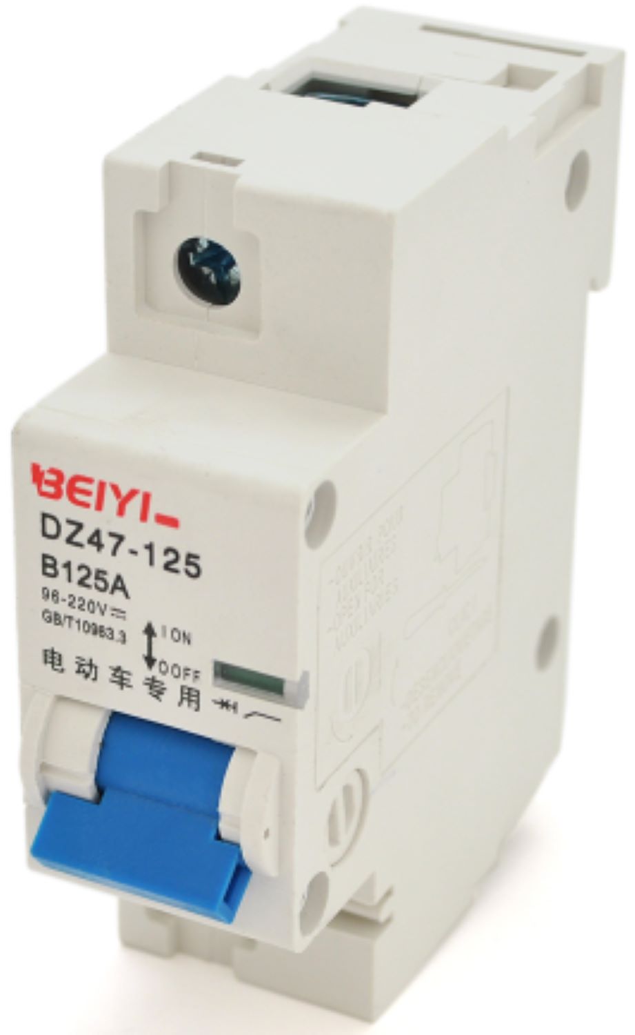Релейный выключатель BEIYI DZ47-1P-125A, B125A, 96-220V - Фото 1