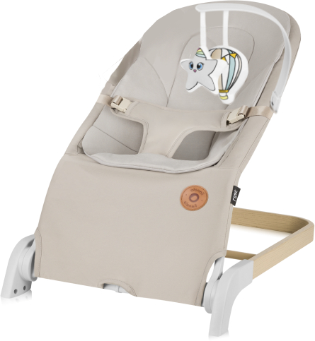 Кресло-шезлонг Lionelo Lilac Beige Sand - Фото 1