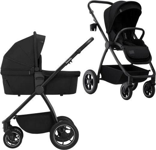 Коляска универсальная 2 в 1 Lionelo Meril Black Onyx - Фото 1