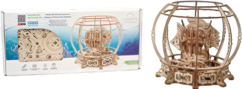 3D пазли Ugears Акваріум (70155) - Фото 1
