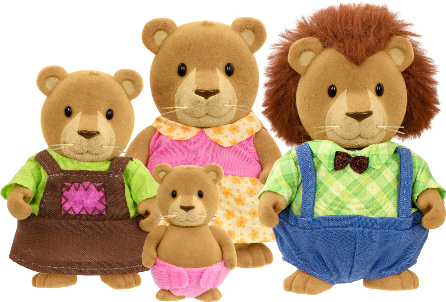 Коллекционные фигурки Li'l Woodzeez Семья Львов 4 шт. (WZ6660Z) - Фото 1