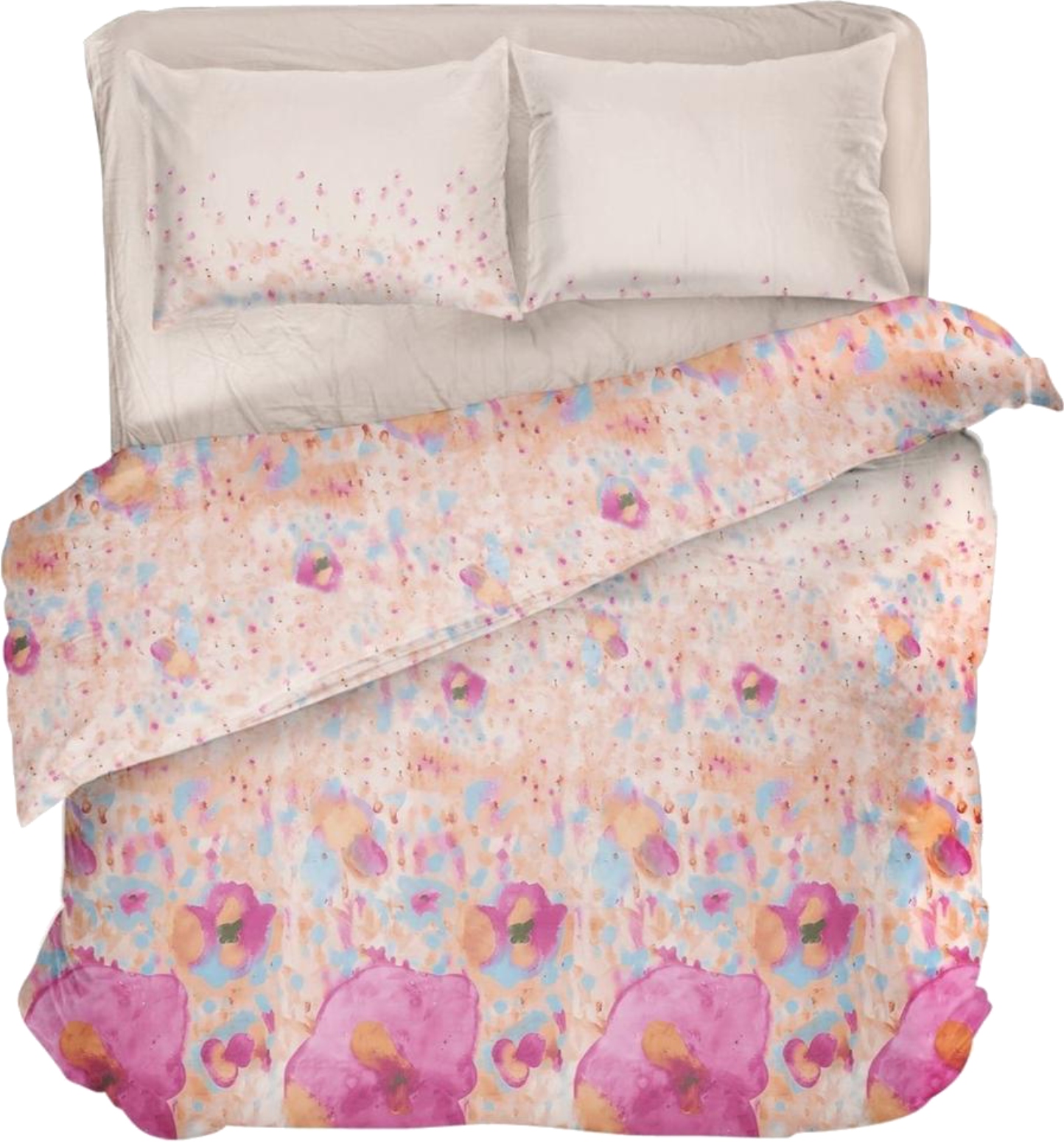 Комплект постельного белья DAISY микрофибра Pink Flower 200х215 (4820288222255) - Фото 1
