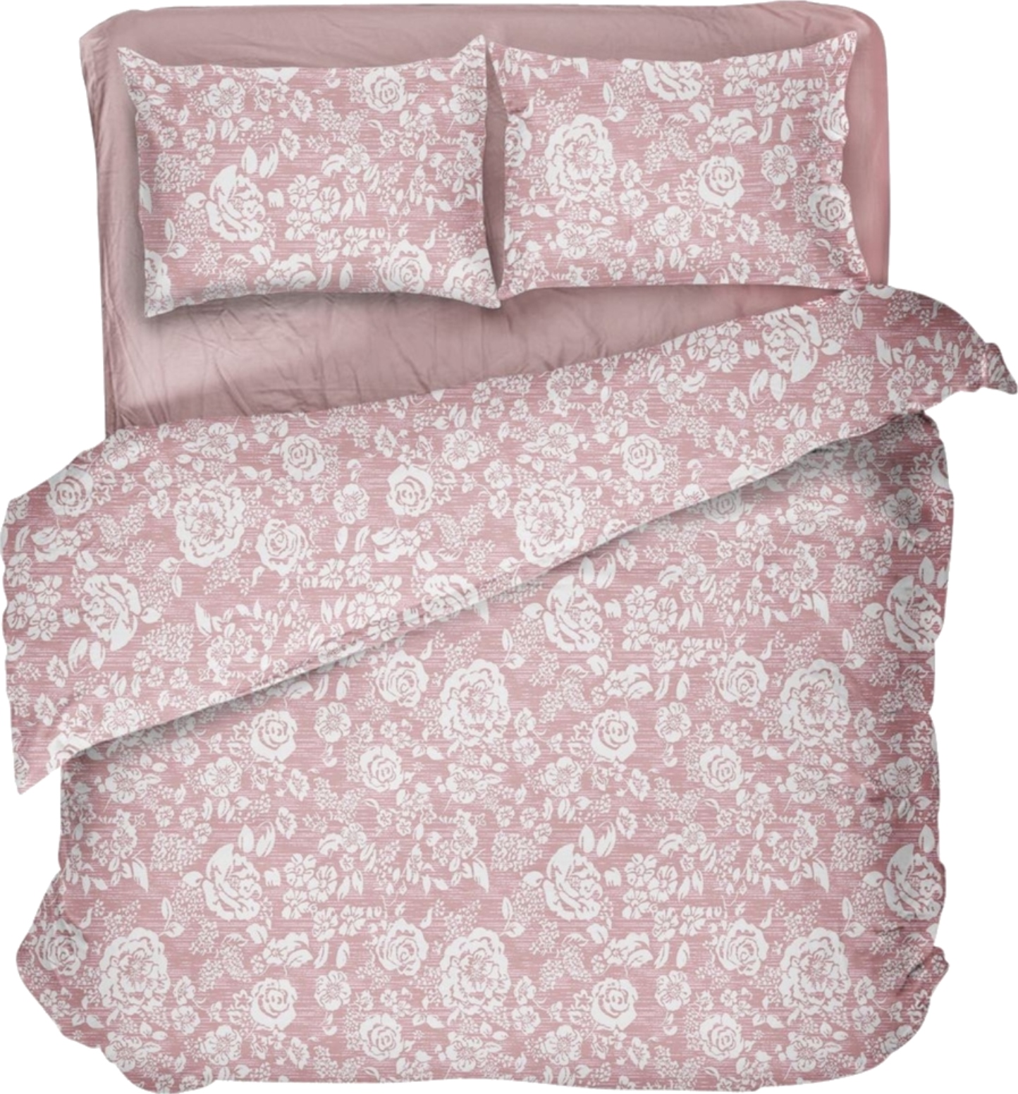Комплект постельного белья DAISY микрофибра Provance coral 200х215 (4820190496997) - Фото 1