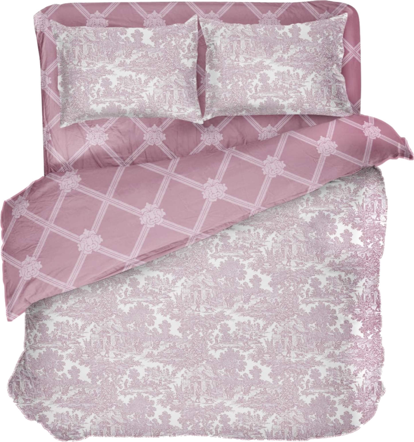Комплект постельного белья DAISY микрофибра Fiery 200х215 (4820288221883) - Фото 1