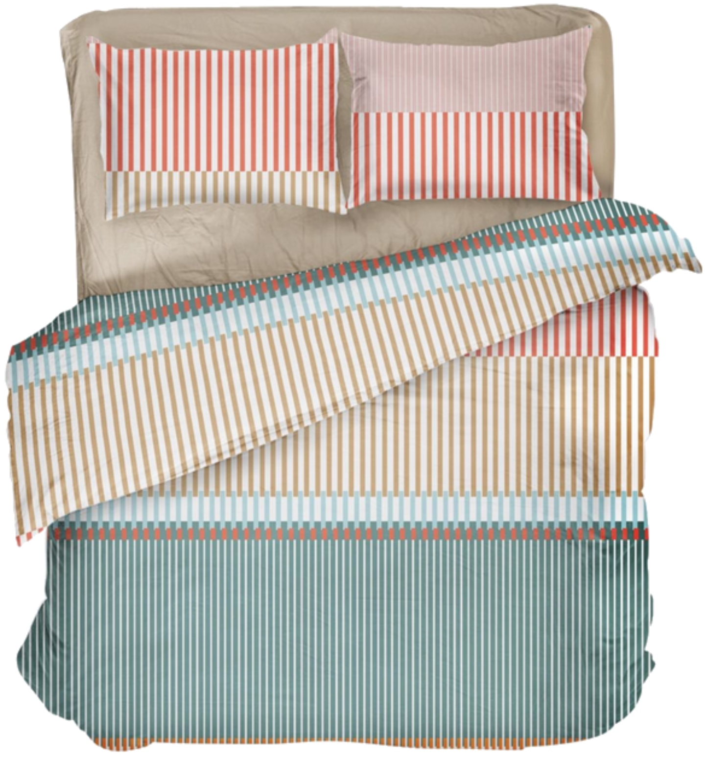 Комплект постельного белья DAISY микрофибра Geostripe 200х215 (4820288222002) - Фото 1