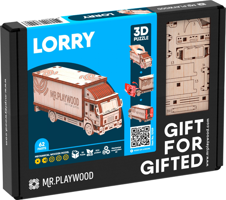 3D пазли Mr.Playwood Вантажівка механічна (10109) - Фото 1