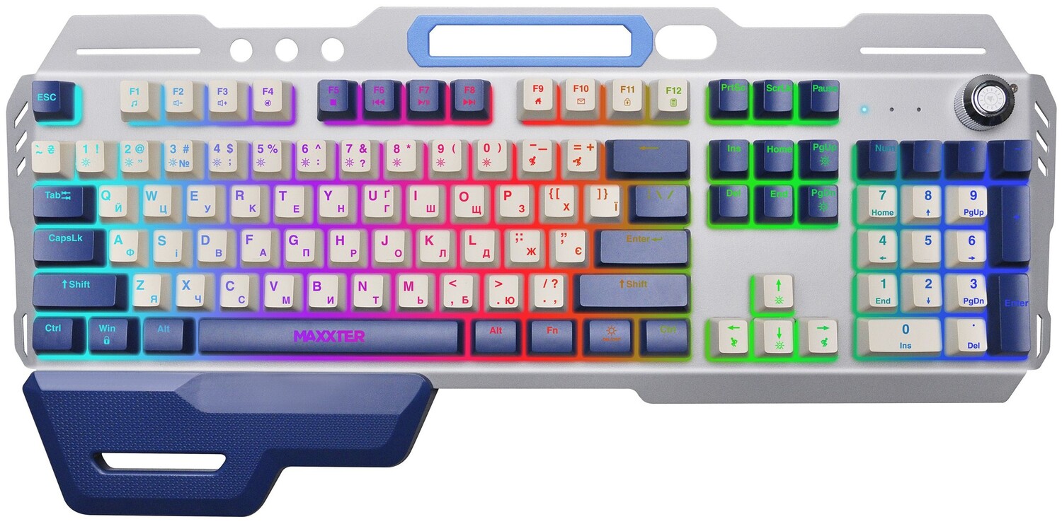 Клавиатура проводная игровая Maxxter KBG-RGB-01-UA - Фото 1