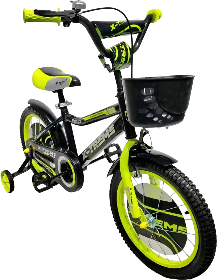 Двухколёсный велосипед X-Treme ROCKY 25.16-01 Black/Green - Фото 1