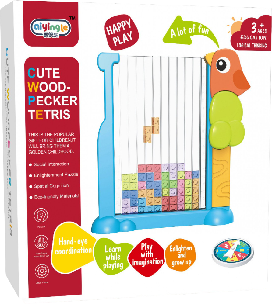 Настольная игра стратегическая (3-4 года) Aiyingle Тетрис (99-16) - Фото 1
