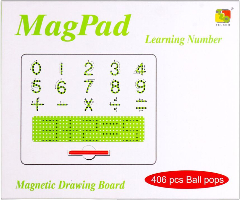 Доска TELSCH магнитная цифры в ассортименте (TSQ-406) - Фото 1