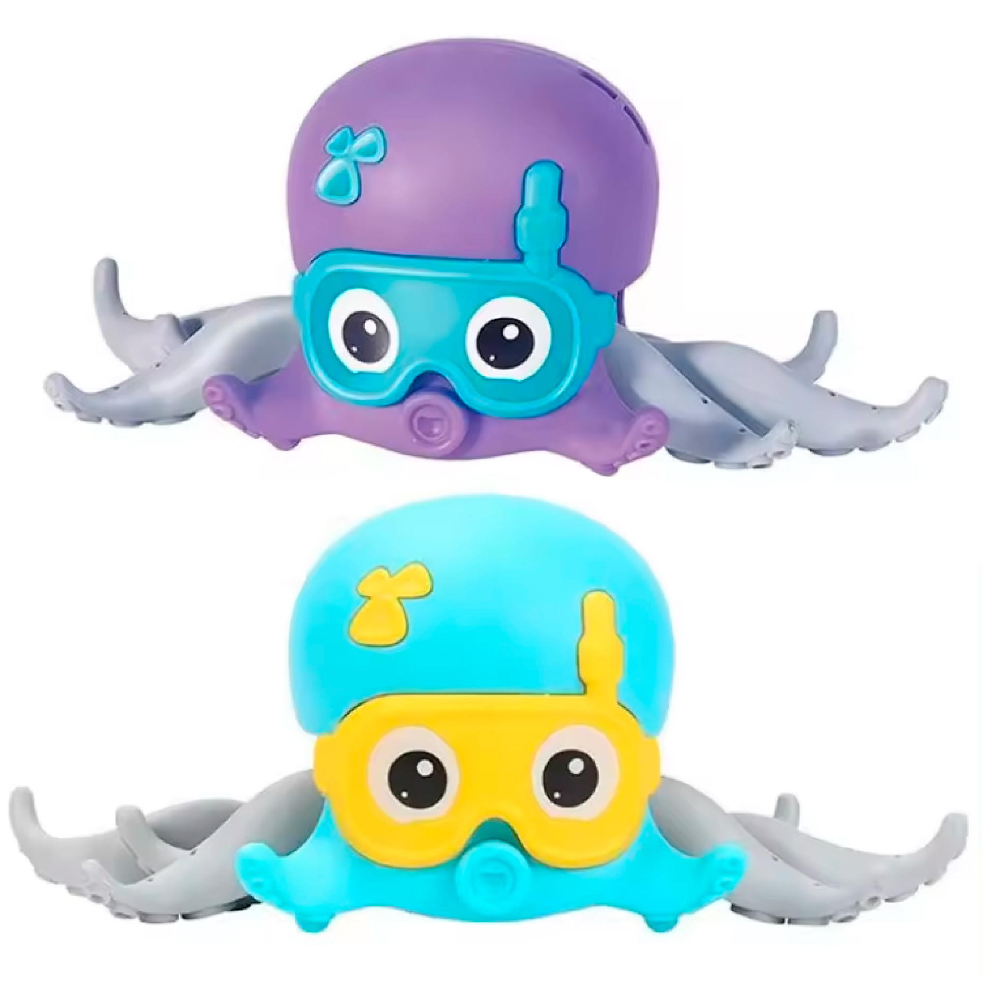 Игрушка для ванной BATH TOYS Осьминог заводится плавает и ходит в ассортименте (HG-5073) - Фото 1