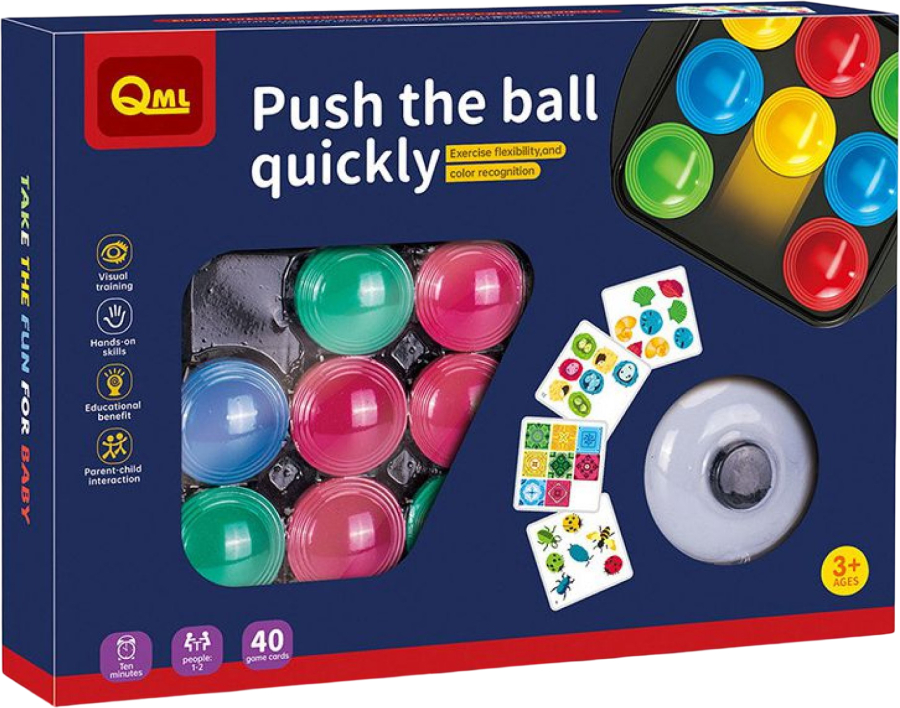 Настольная игра развивающая (3-4 года) QML Цветные пятнашки (M13I) - Фото 1