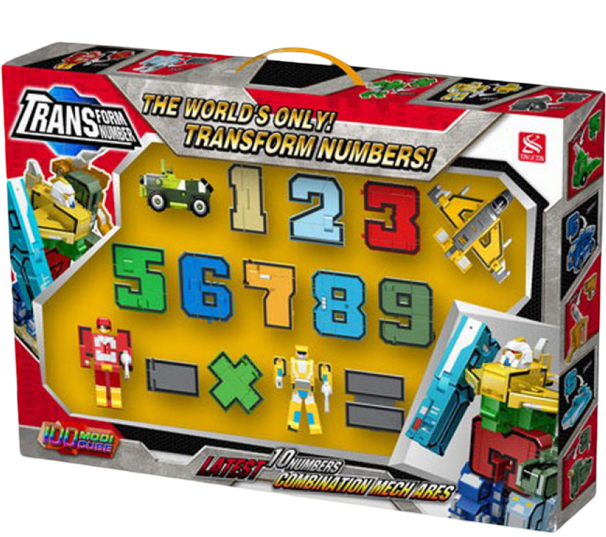 Настольная игра развивающая (3-4 года) XINTAIYUAN TOYS Цифры – трансформеры (2808) - Фото 1