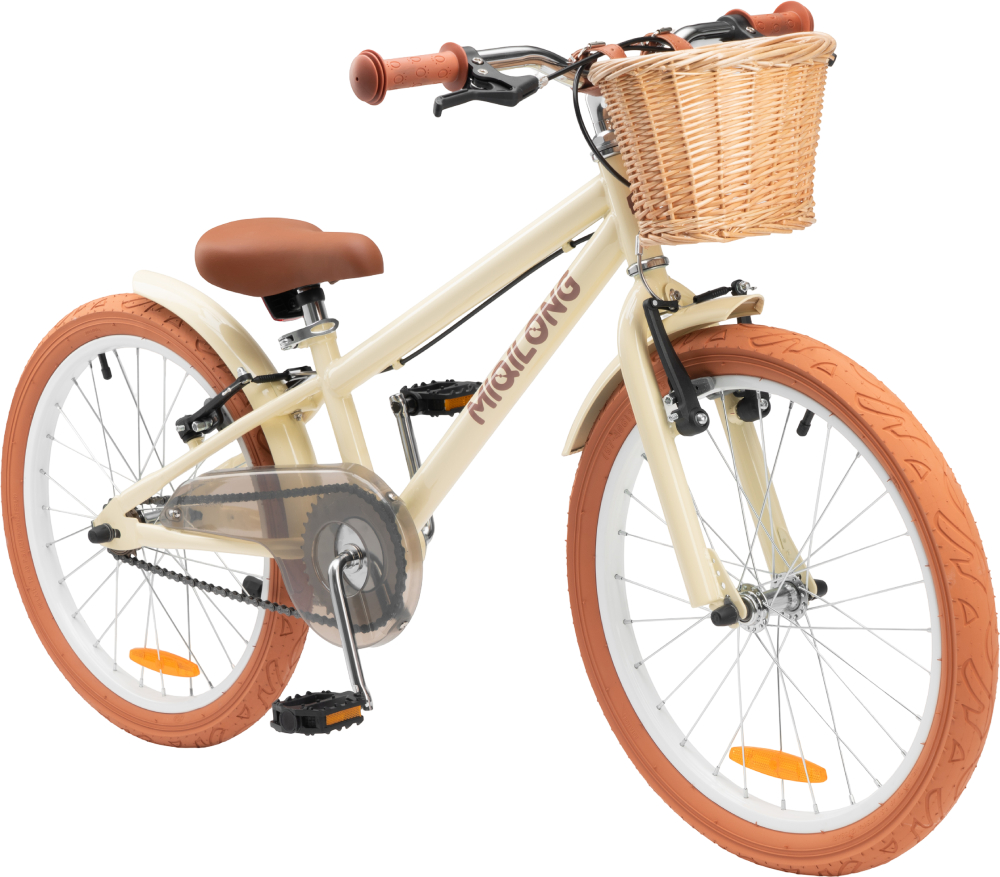 Двухколёсный велосипед Miqilong RM 20'' Beige (RBB-RM20-BEIGE) - Фото 1