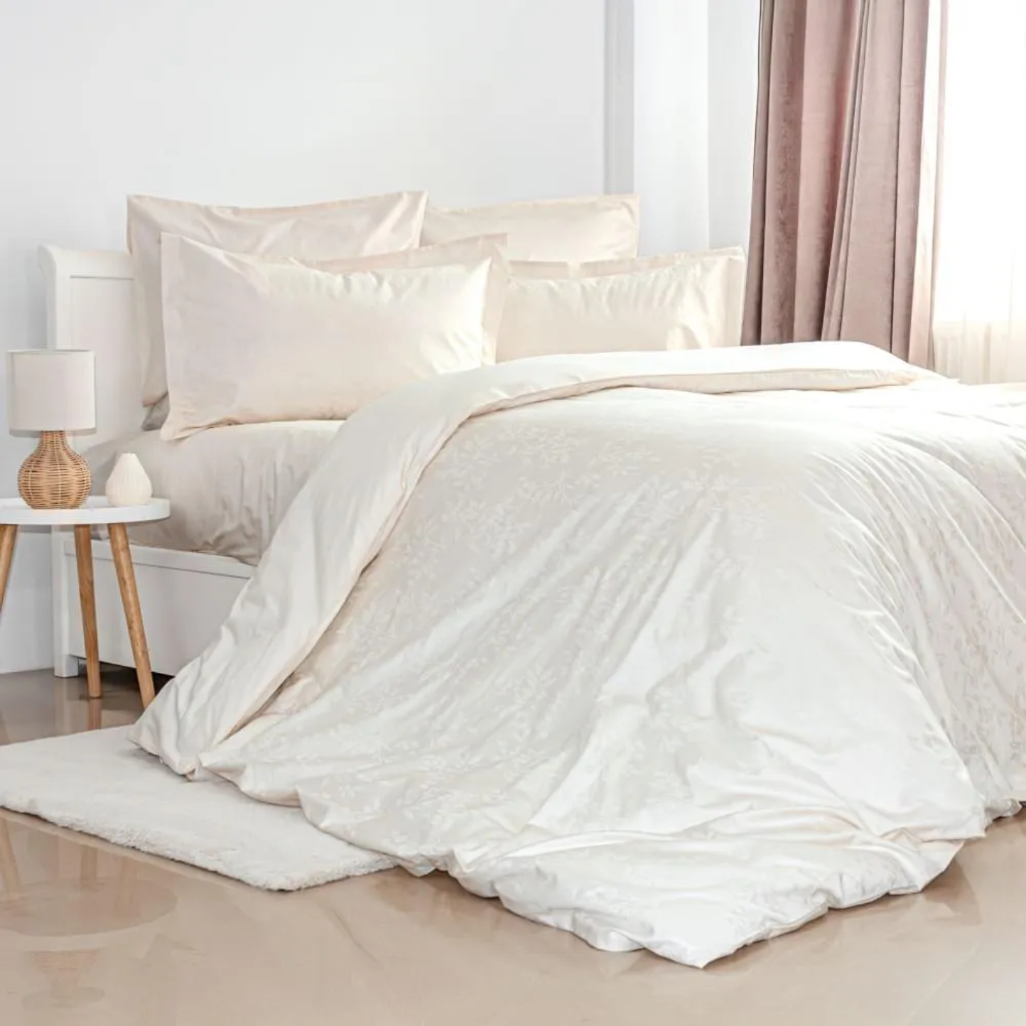 Комплект постельного белья ТЕП Grace Jacquard Milky (2-04547_31835) - Фото 1