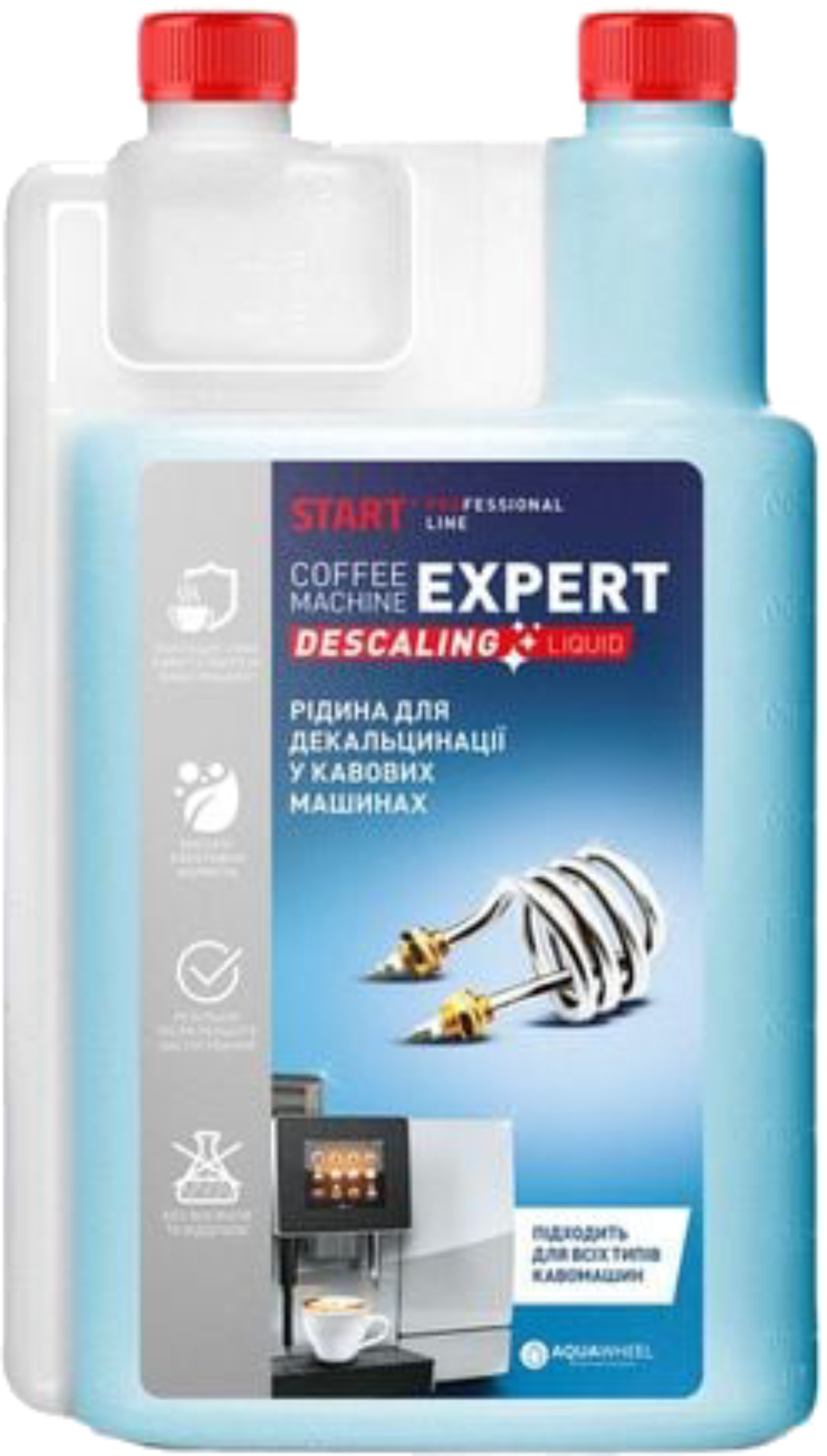 Засіб для чищення кавомашини Start та декальцінації 1 л - Фото 1