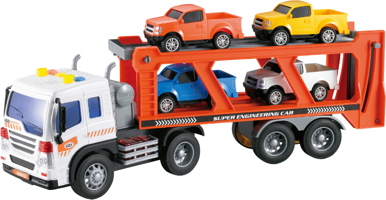 Наземная спецтехника Wenyi грузовик-автовоз свет звук (WY572А) - Фото 1