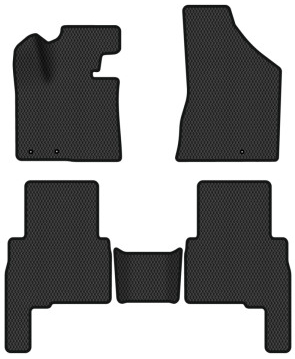 EVA коврики в салон авто EVAtech для Sorento (XM) (Floor Gas Pedal) 5 seats Kia 2009-2012 2 поколение SUV EU KI13583CE5LA3RBB - Фото 1