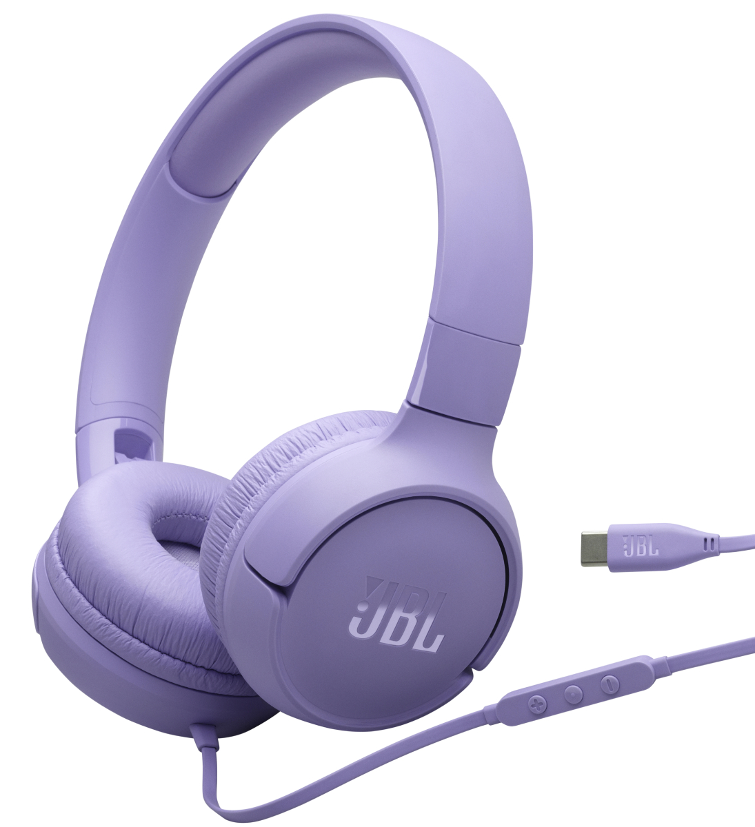 Наушники накладные проводные JBL Tune 520C USB-C Purple (JBLT520CPUR) - Фото 1