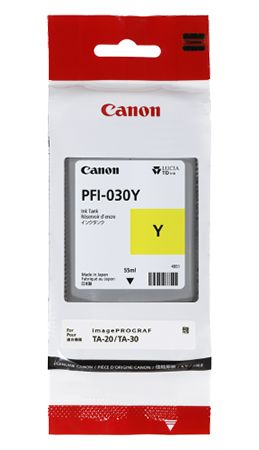 Чернила Canon для TM-240/340 PFI-030 Yellow 55 мл (3492C001) - Фото 1