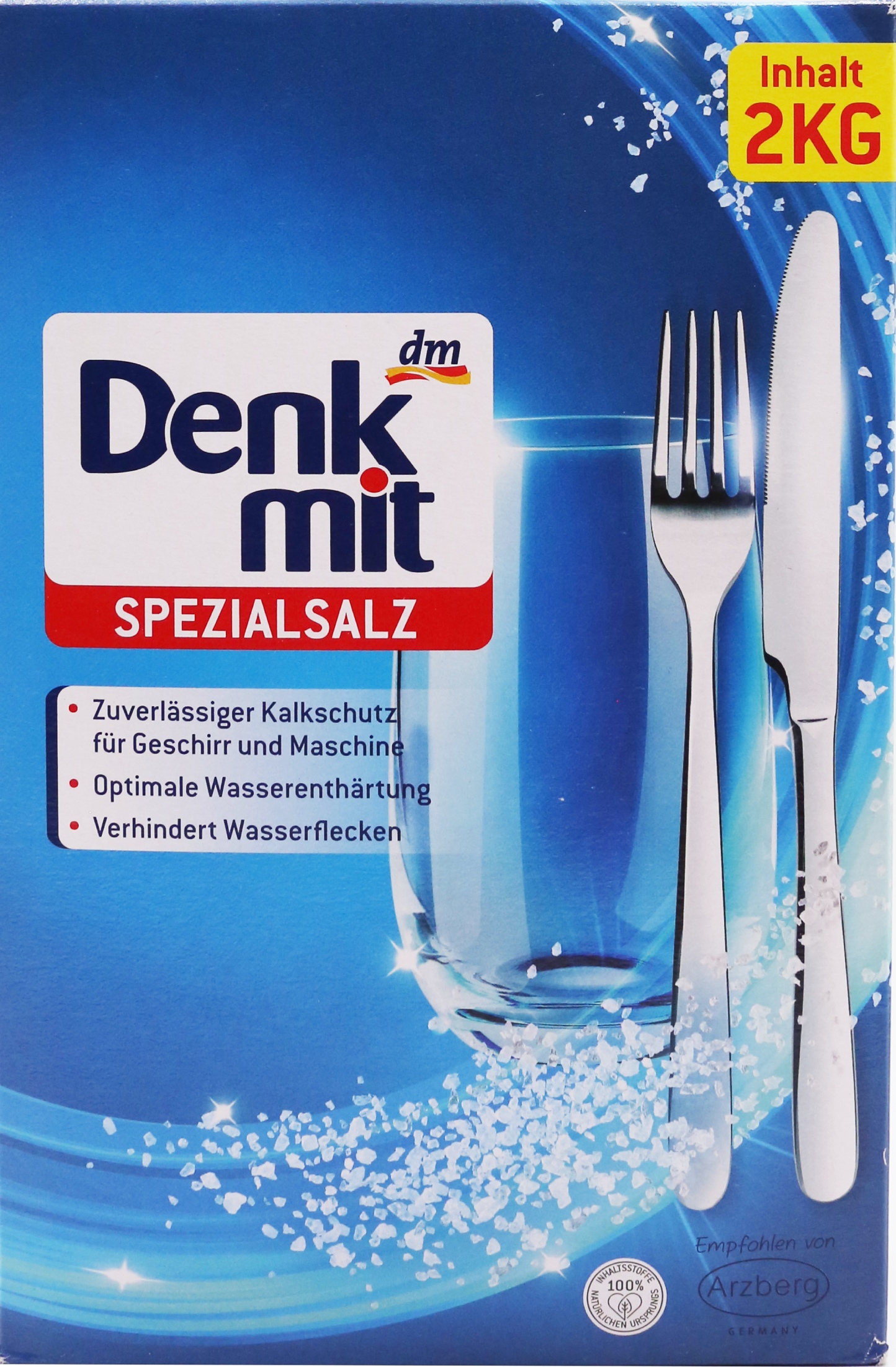 Соль для посудомоечной машины Denkmit 2 кг (DDSS2000) - Фото 1