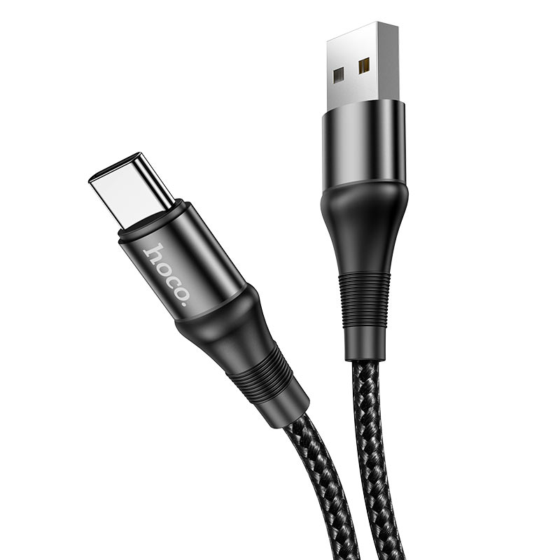 Кабель синхронизации данных HOCO X50 USB to Type-C 3A, 1m Black (6931474734235) - Фото 1