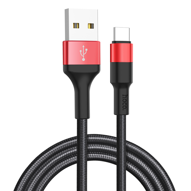 Кабель синхронизации данных HOCO X26 iP+Micro+Type-C Black+Red (6957531080282) - Фото 1