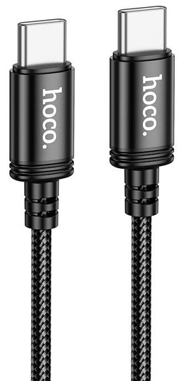 Кабель синхронизации данных HOCO X89 Type-C to Type-C Black (6931474784384) - Фото 1