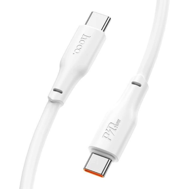 Кабель синхронизации данных HOCO X93 Type-C to Type-C 100W, 1m White (6931474790712) - Фото 1