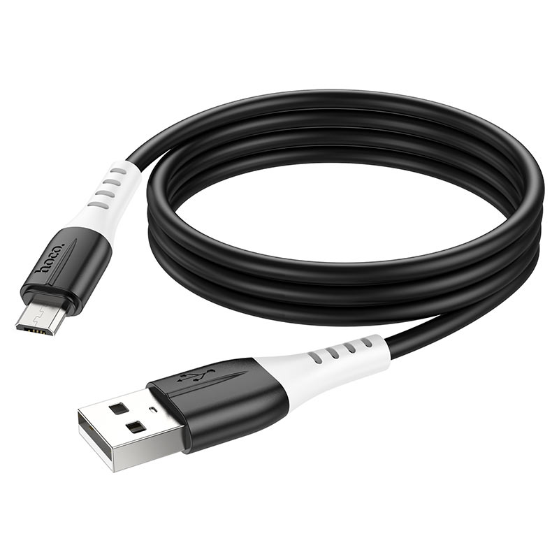 Кабель синхронізації даних HOCO X82 USB to Micro 2.4A, 1m Black (6931474768551) - Фото 1