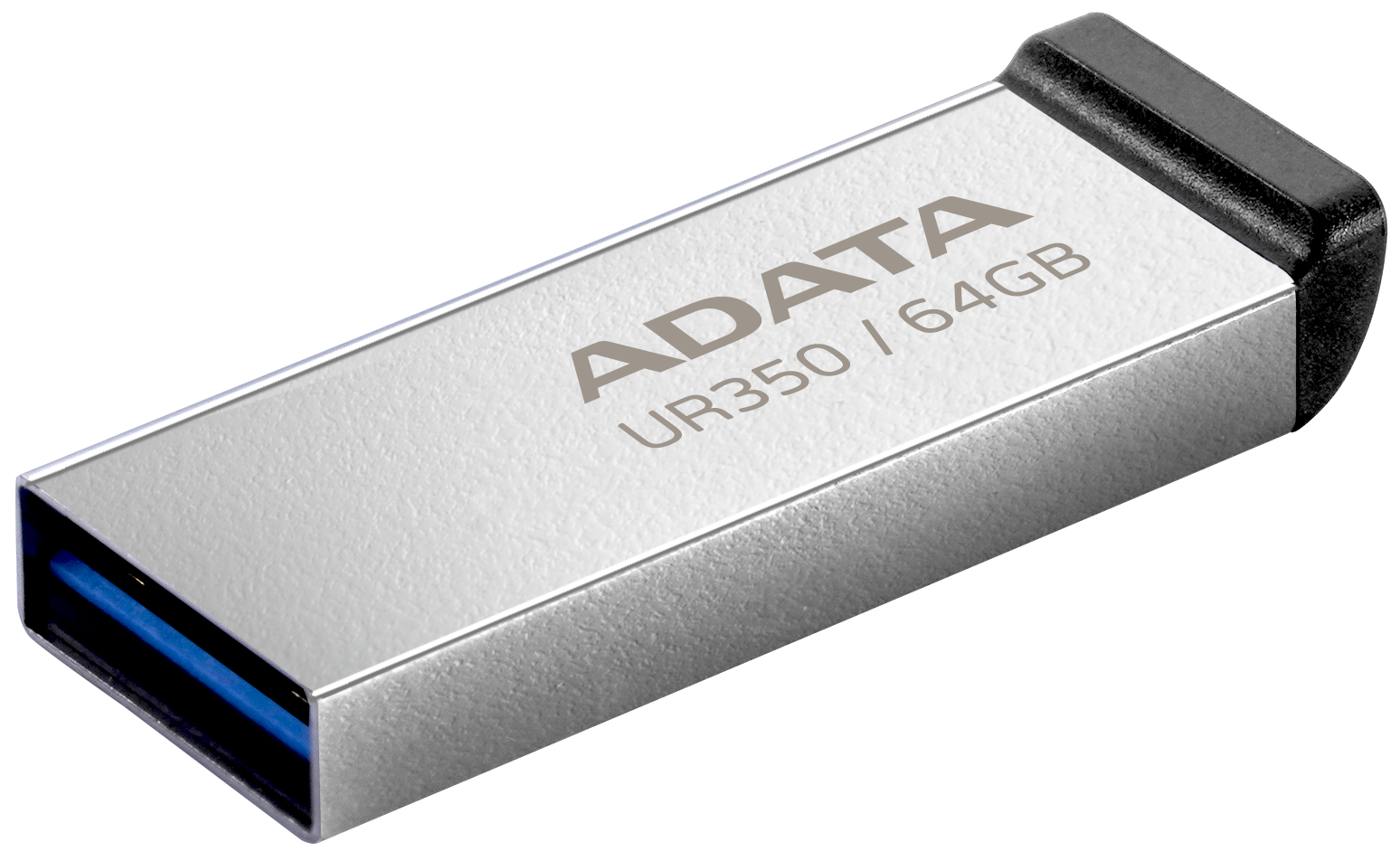 Флеш USB ADATA USB 3.2 UR 350 64Gb Silver/Black (UR350-64G-RSR/BK) - Фото 1