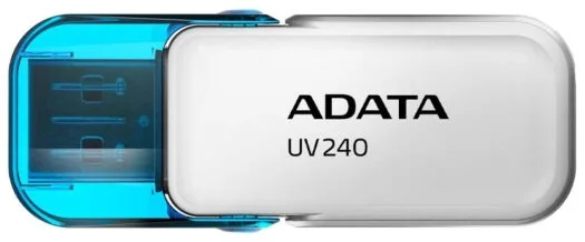 Флеш USB ADATA USB 2.0 AUV 240 64Gb White (AUV240-64G-RWH) - Фото 1