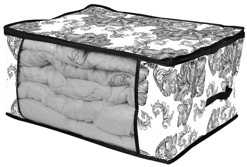 Корзина для хранения Idea Home NP-115 д/белья Anthracite Flowers - Фото 1