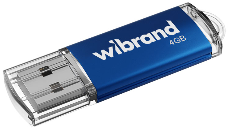 Флеш USB Wibrand USB 2.0 Cougar 4Gb Blue (WI2.0/CU4P1U) - Фото 1