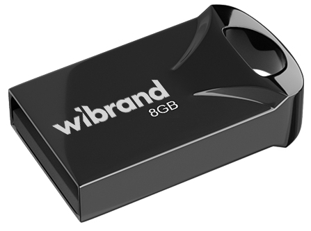 Флеш USB Wibrand USB 2.0 Hawk 8Gb Black (WI2.0/HA8M1B) - Фото 1