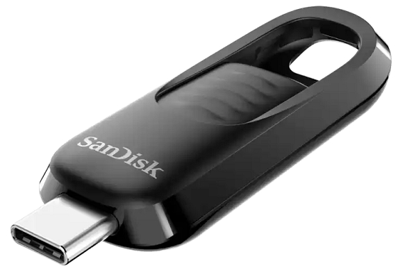 Флеш USB SanDisk USB 3.2 Gen1 Ultra Slider Type-C 256Gb (400 Mb/s) - Фото 1
