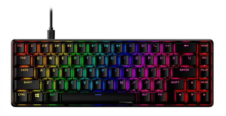 Клавиатура проводная игровая HyperX Alloy Origins 65 USB-A Black (4P5D6AA) - Фото 1