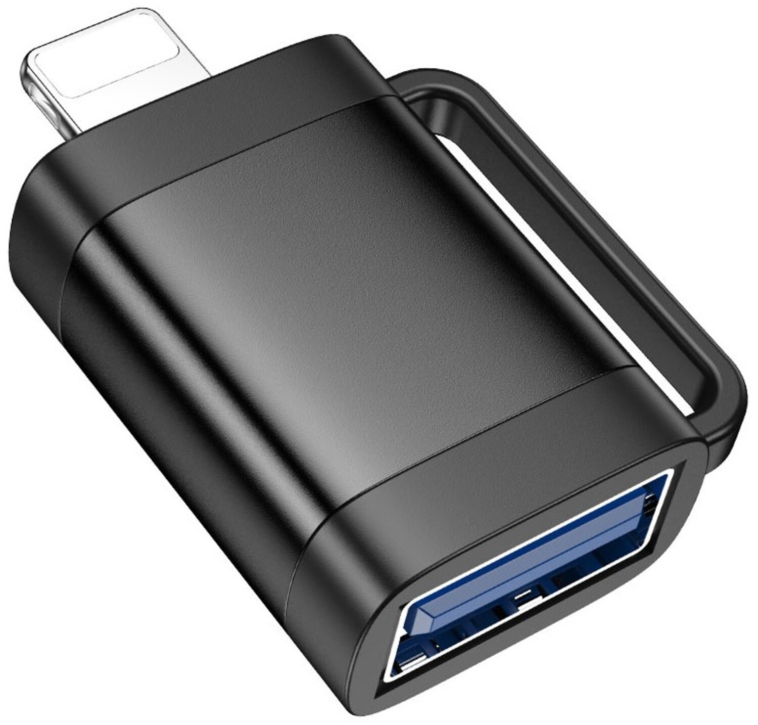 Перехідник HOCO UA31A iP male to USB female OTG adapter Black (6942007628082) - Фото 1
