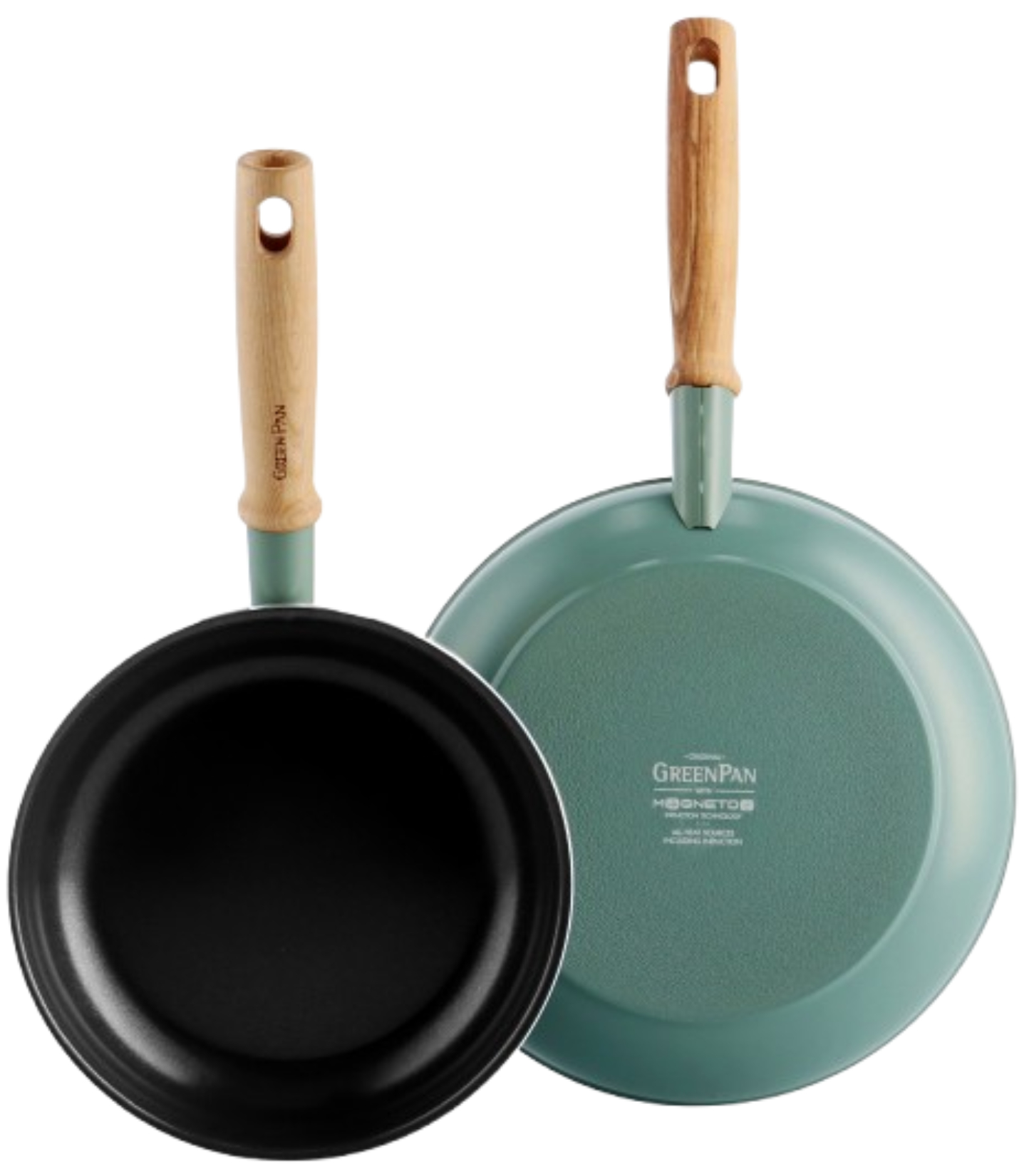 Набор сковород Green Pan Mayflower 20+24 см + лопатка с прорезями (CC001570-001) - Фото 1