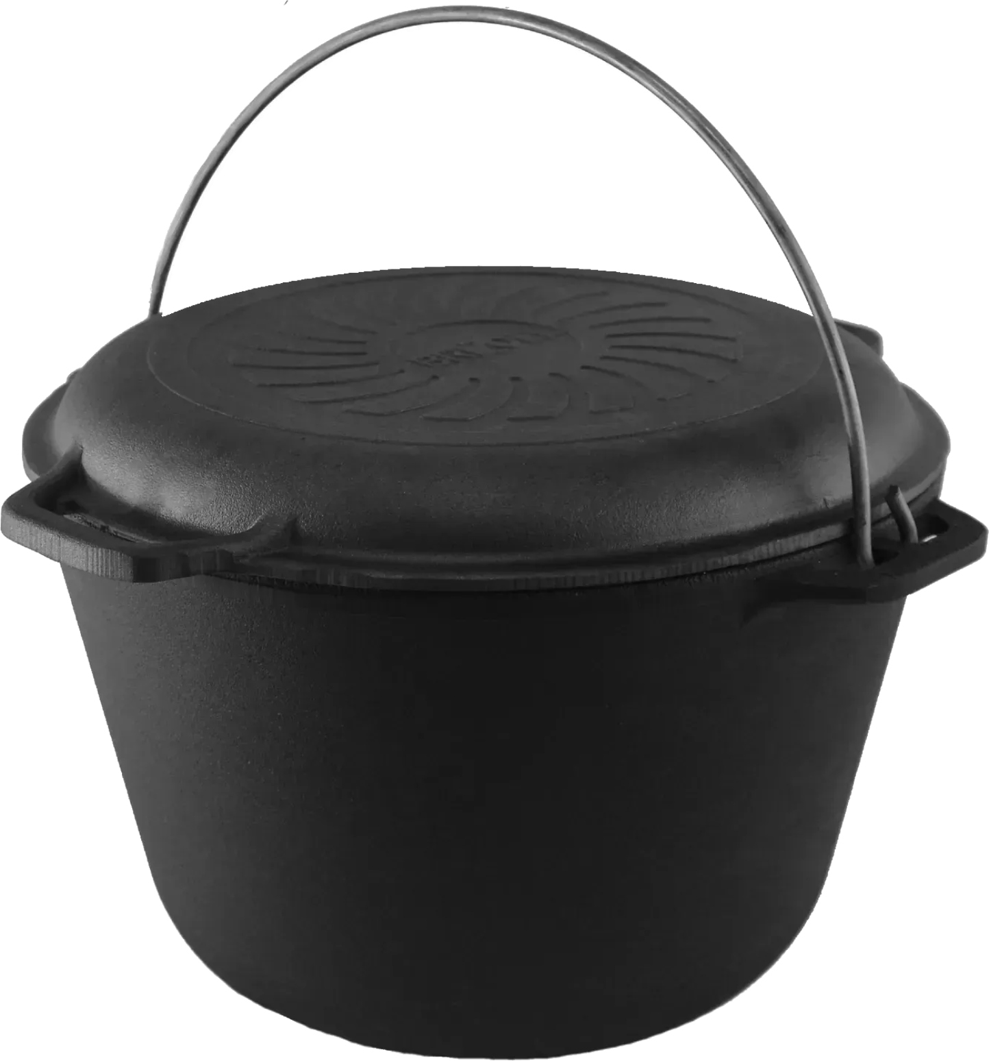 Казан Brizoll KT10-2 Туризм 10 л, туристичний з кришкою-сковородою - Фото 1