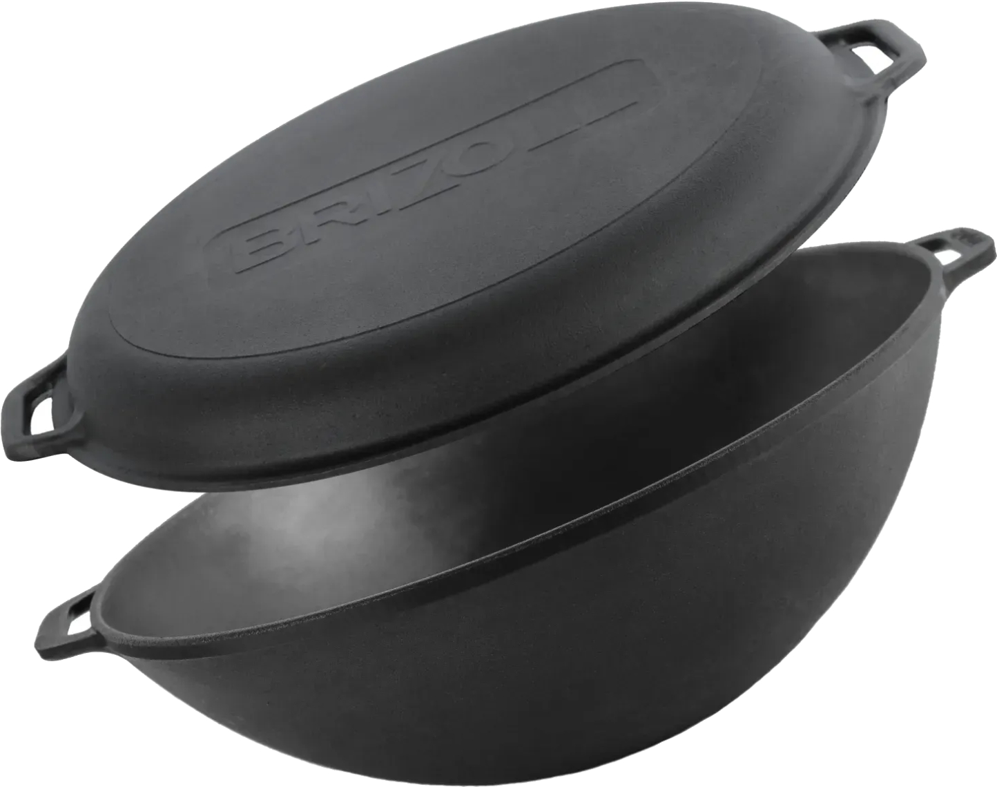 Котел Brizoll W36-2 WOK 8 л, с крышкой-сковородкой - Фото 1
