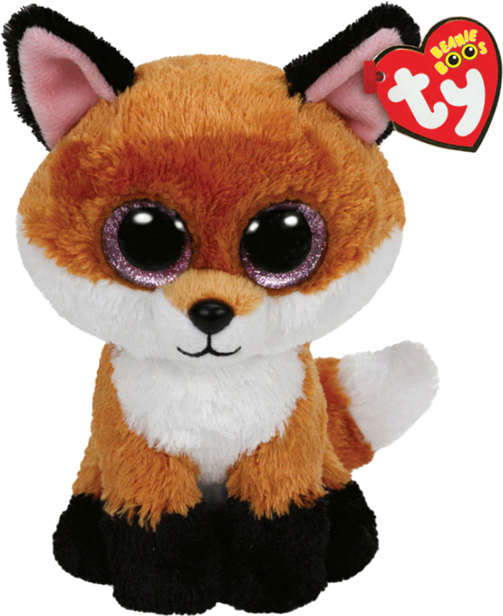 Мягкая игрушка глазастик TY Beanie boo's Лис Meadow 25 см (38012) - Фото 1