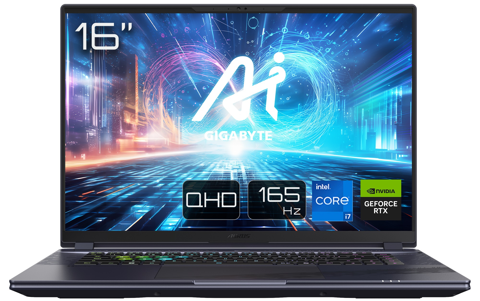 Ноутбук игровой Gigabyte Aorus 16X 9SG 2024 (AORUS 16X 9SG-43UAC54SD) Midnight Gray - Фото 1
