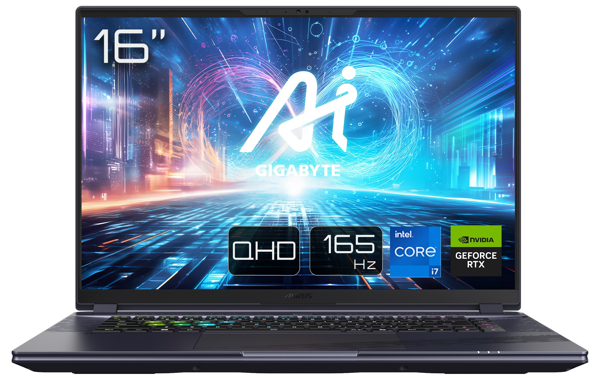 Ноутбук игровой Gigabyte Aorus 16X 9SG 2024 (AORUS 16X 9SG-43UAC64SD) Midnight Gray - Фото 1
