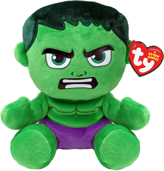Мягкая игрушка герой TY Marvel Халк 15 см (44004) - Фото 1