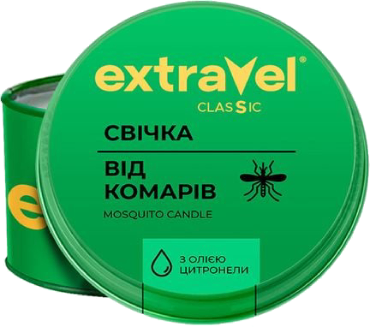 Свеча от насекомых Extravel Classic репеллент 110 мл - Фото 1