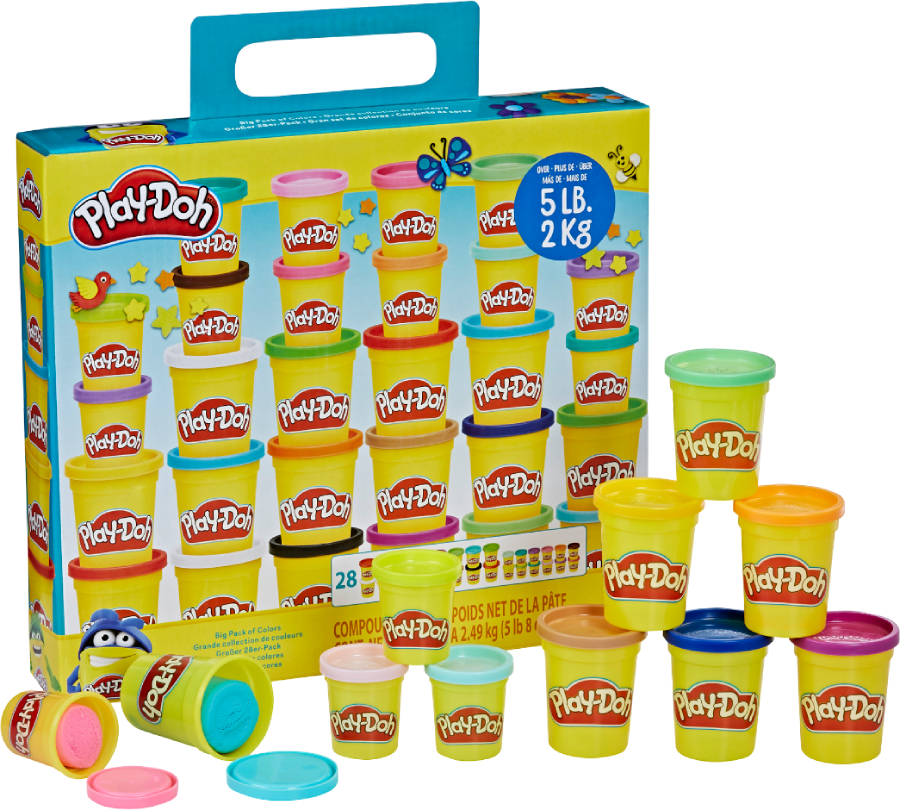 Расходники Hasbro Play-doh, 28 баночек, F2831 - Фото 1