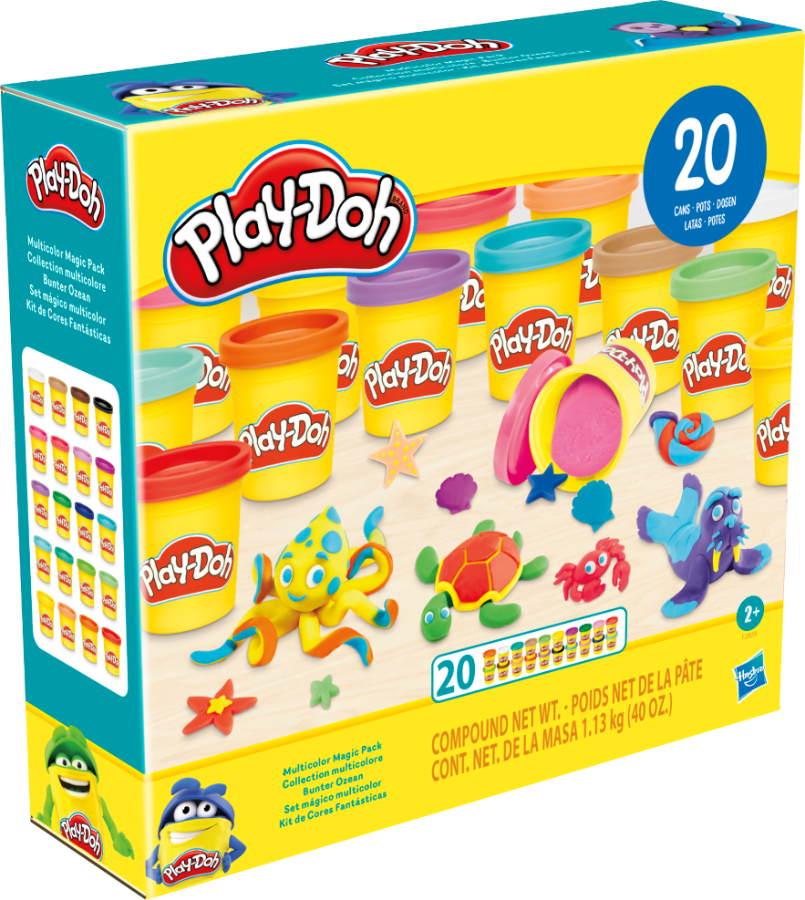 Расходники Hasbro Play-doh, 20 баночек, F2829 - Фото 1