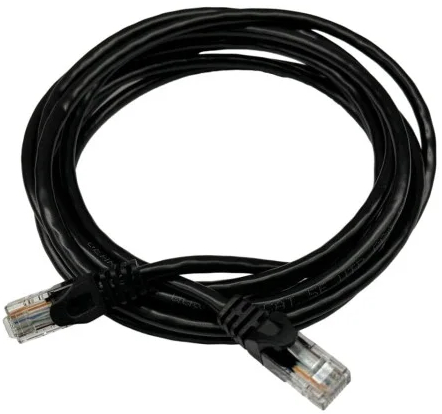 Кабель патч-корд GEAR CAT.5E UTP CCA 24AWG 0.5m Black (GPC-UTPCCARJ45-0.5B) - Фото 1